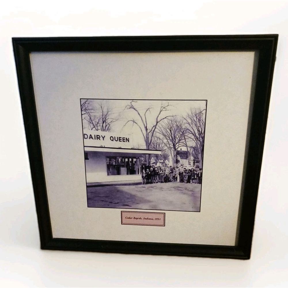 Vintage Dairy Queen Framed Picture 1951